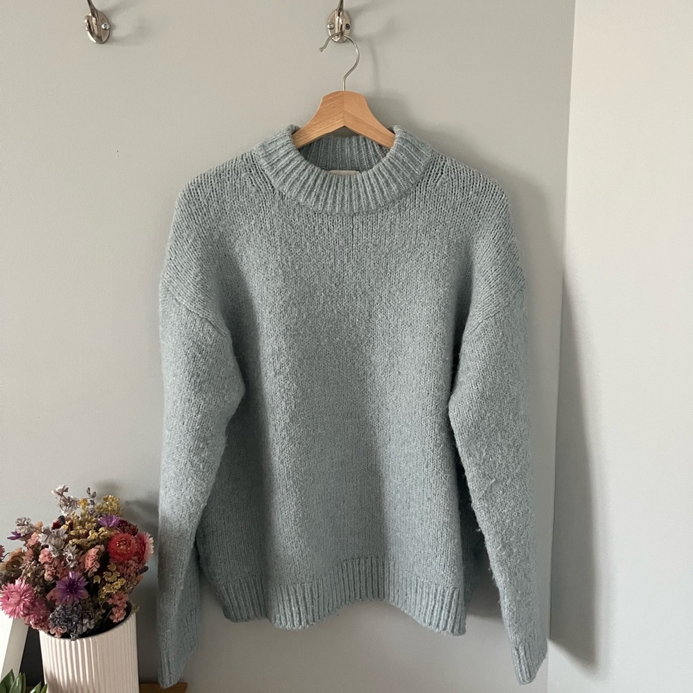 H&M Light Blue Turtleneck Sweater
